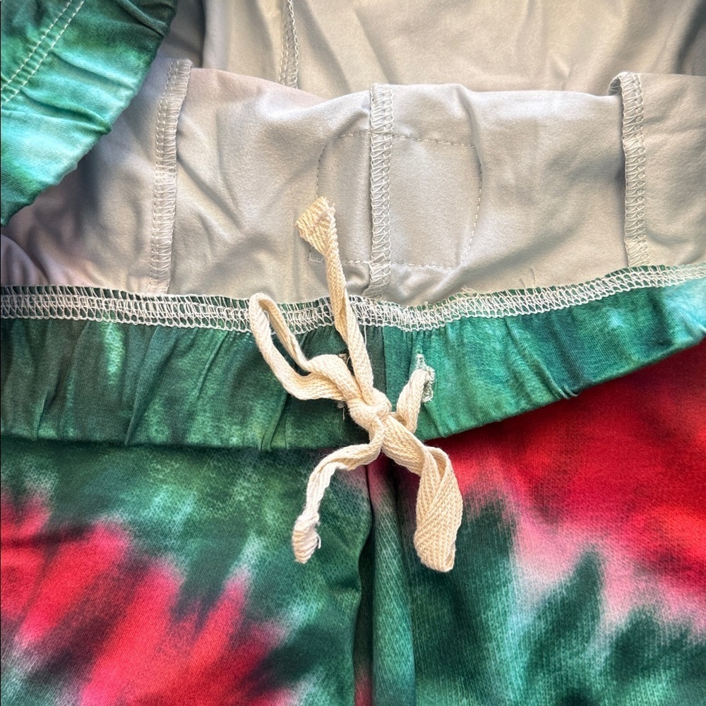 Brief Insanity Tie-Dye Joggers In Red And Green — image 5 of 8